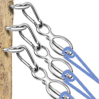 HDYEGY Horse Tie Ring Heavy Duty Stainless Steel Tie Ring Horse Training Equipment Horse Tack and Supplies with Eye BoltQuick snapHumane and Safe Tie Way